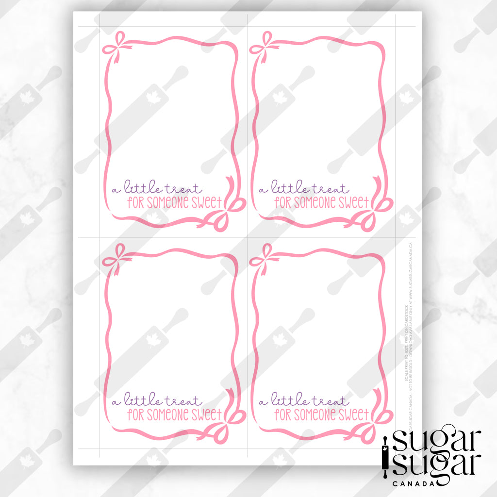 Little Treat Bow Mini Cookie Card