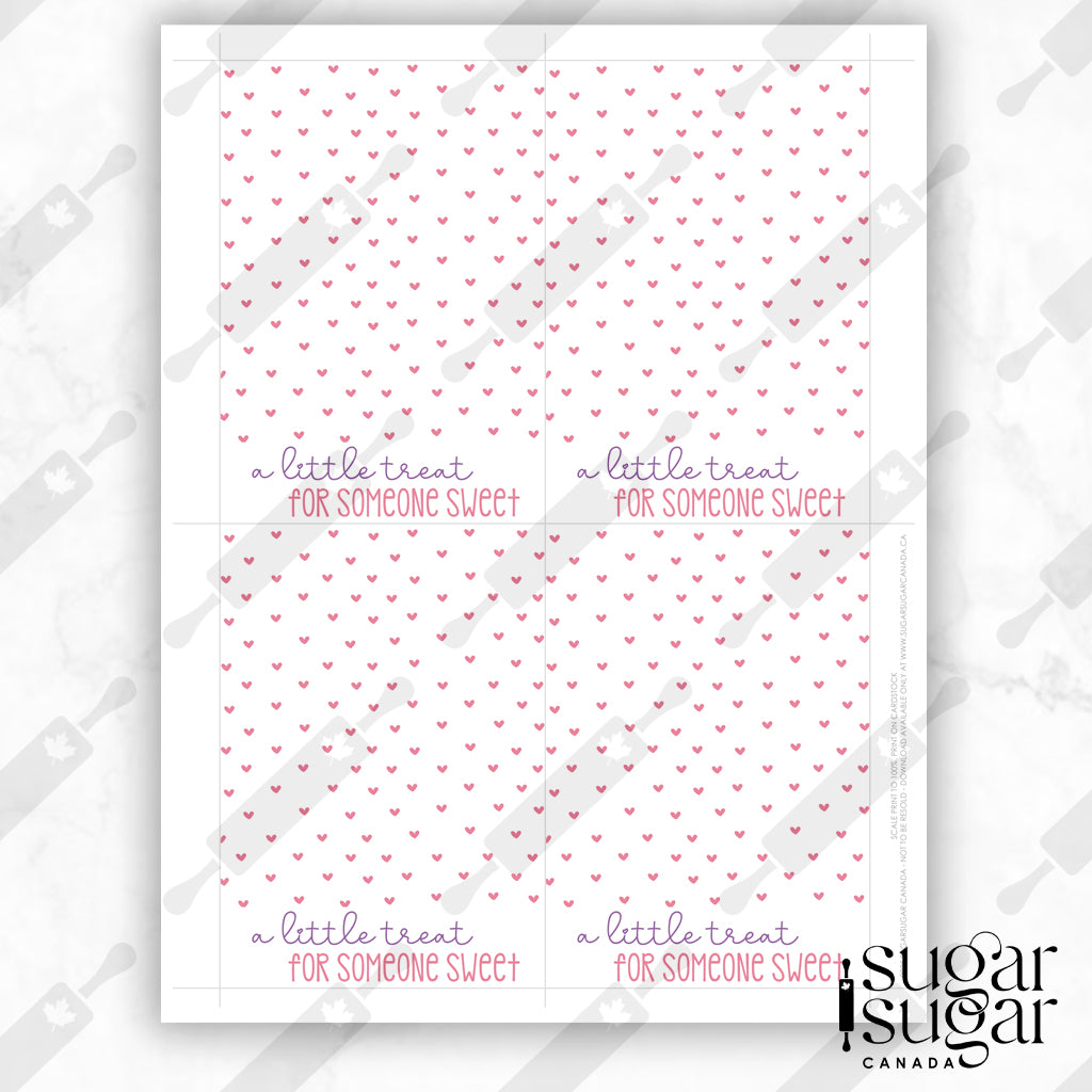 Little Treat Hearts Mini Cookie Card