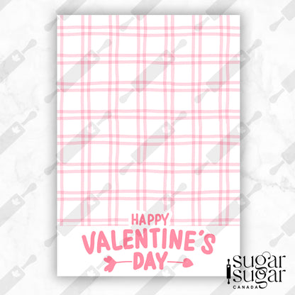 Pink Plaid Mini Cookie Card