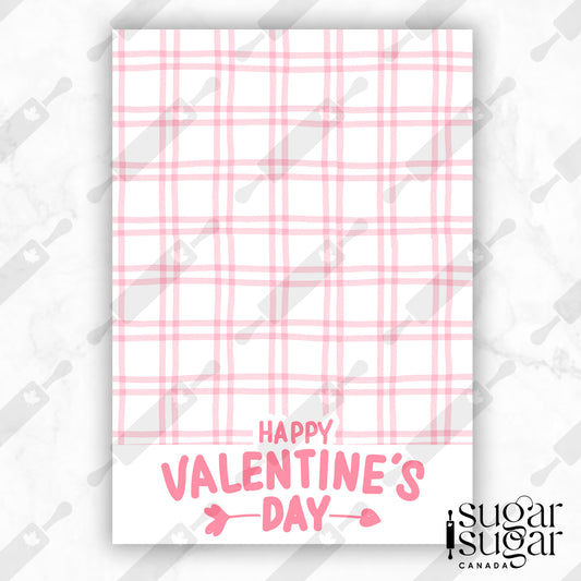 Pink Plaid Mini Cookie Card