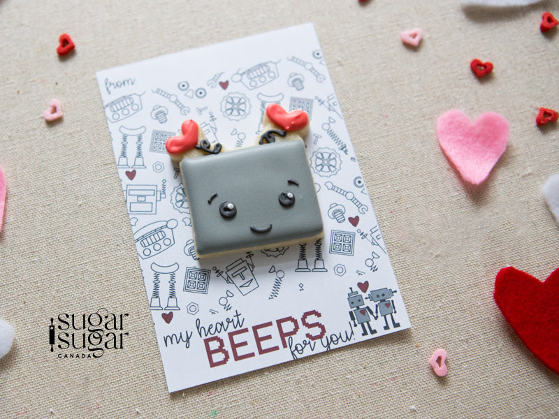 Robot Mini Cookie Card
