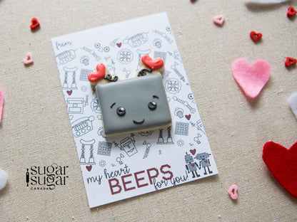 Robot Mini Cookie Card