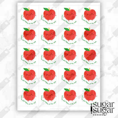 Apple Of My Eye Square Tag