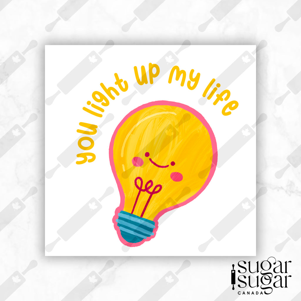 Light Up My Life Square Tag