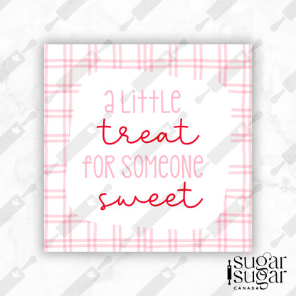 Plaid Little Treat Square Tag