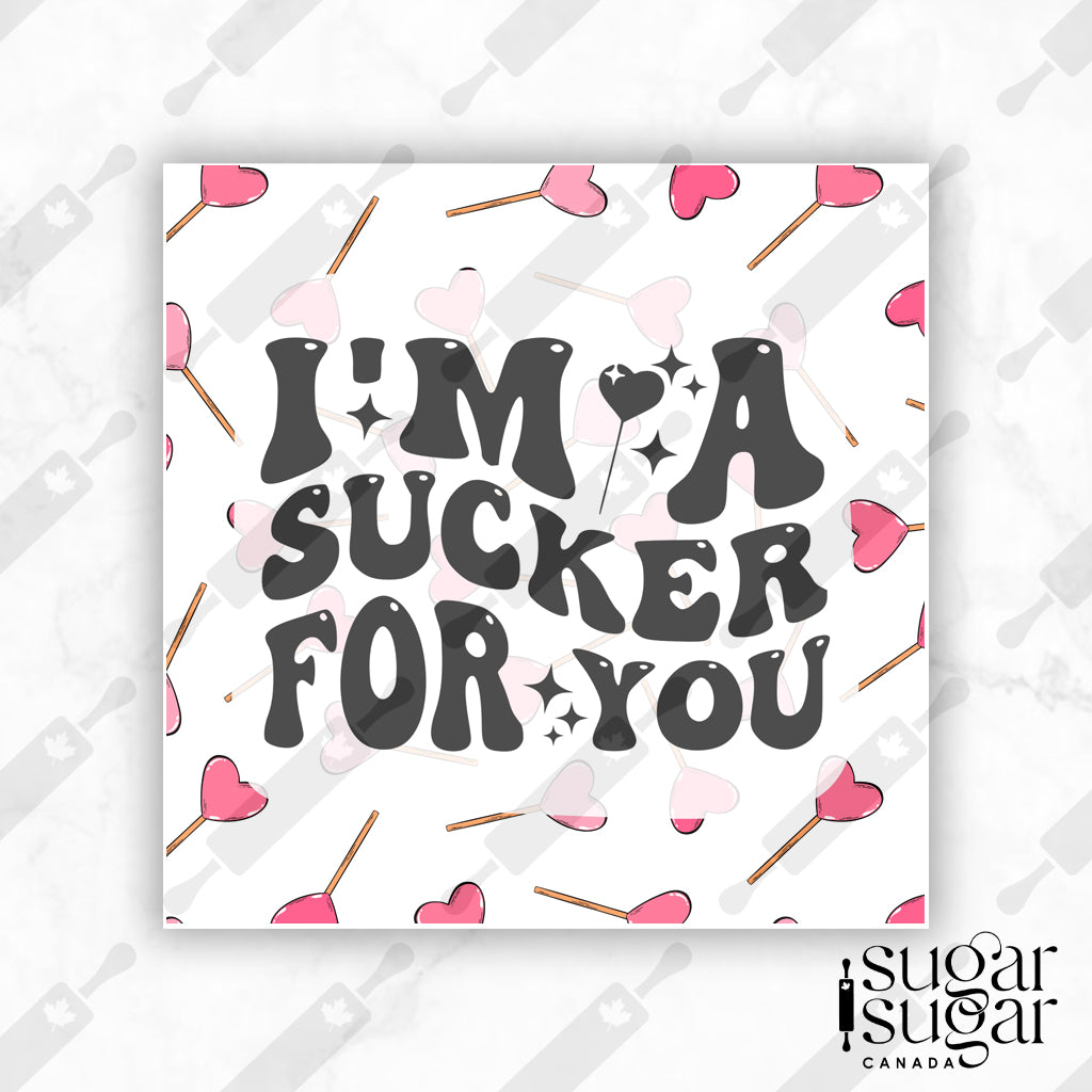 Sucker For You Square Tag