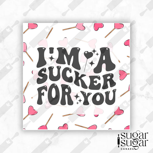 Sucker For You Square Tag