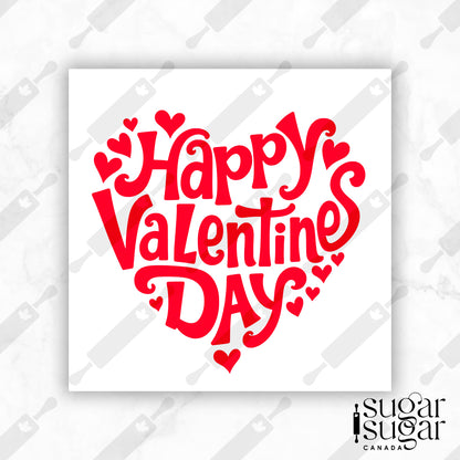 Vday Heart Square Tag