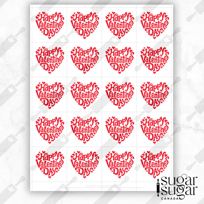 Vday Heart Square Tag