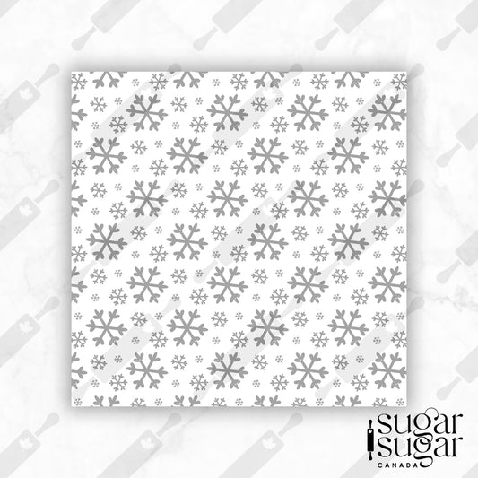 Big Grey Snowflake Box Backer