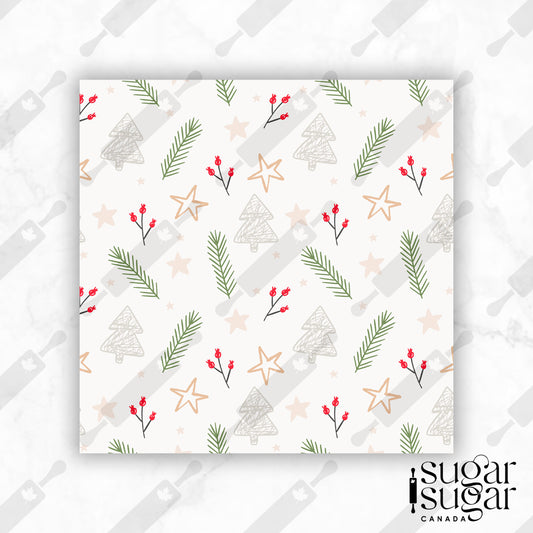 Light Holly Box Backer