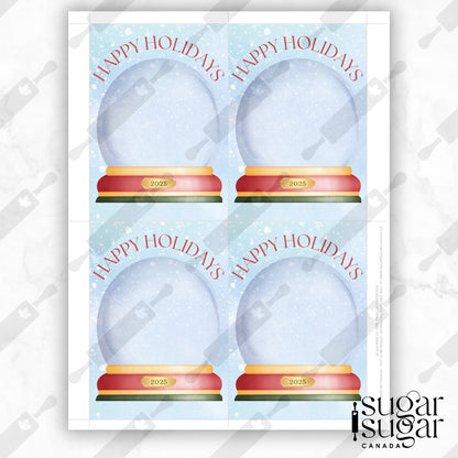Snowglobe Mini Cookie Card