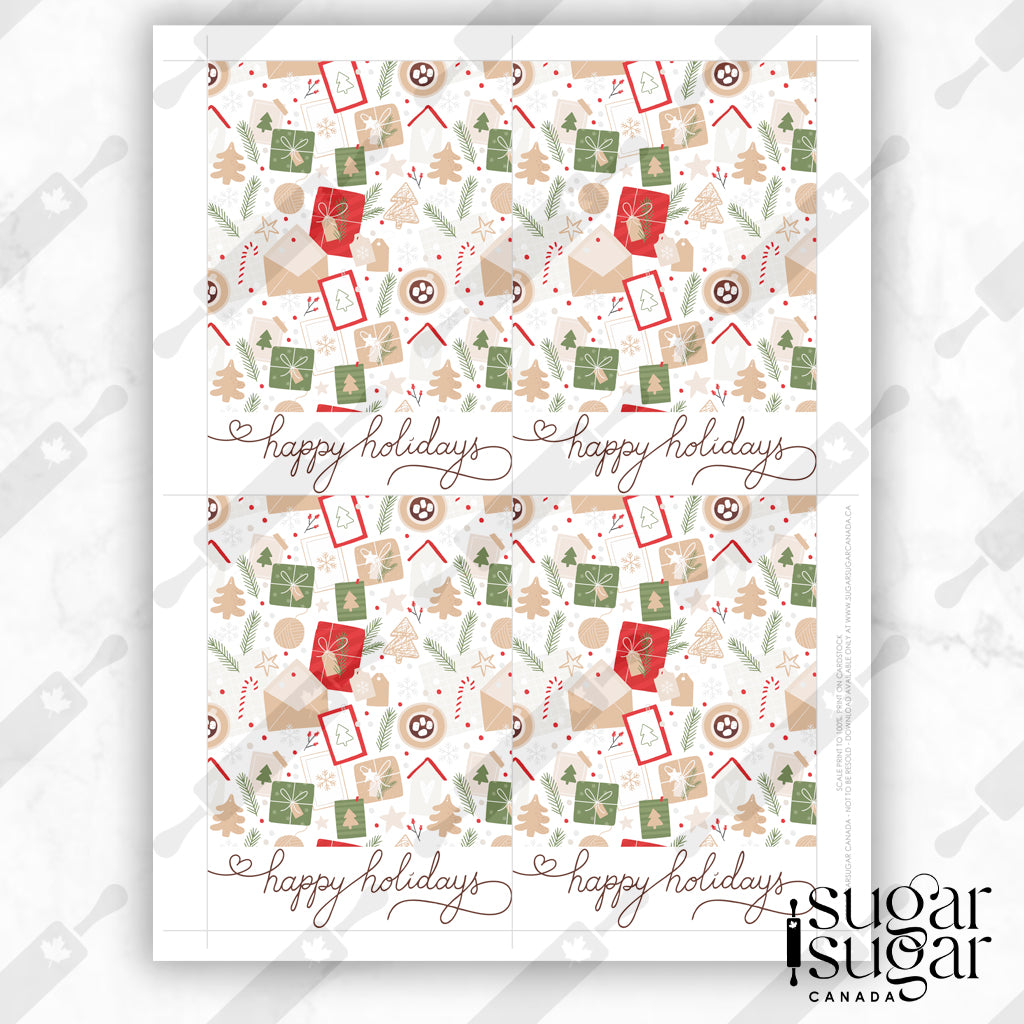 Holiday Gift Mini Cookie Card