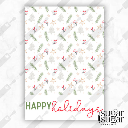 Holly Holiday Mini Cookie Card