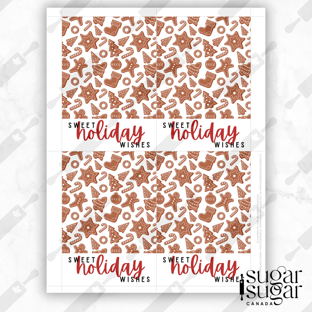 Sweet Gingy Holiday Mini Cookie Card
