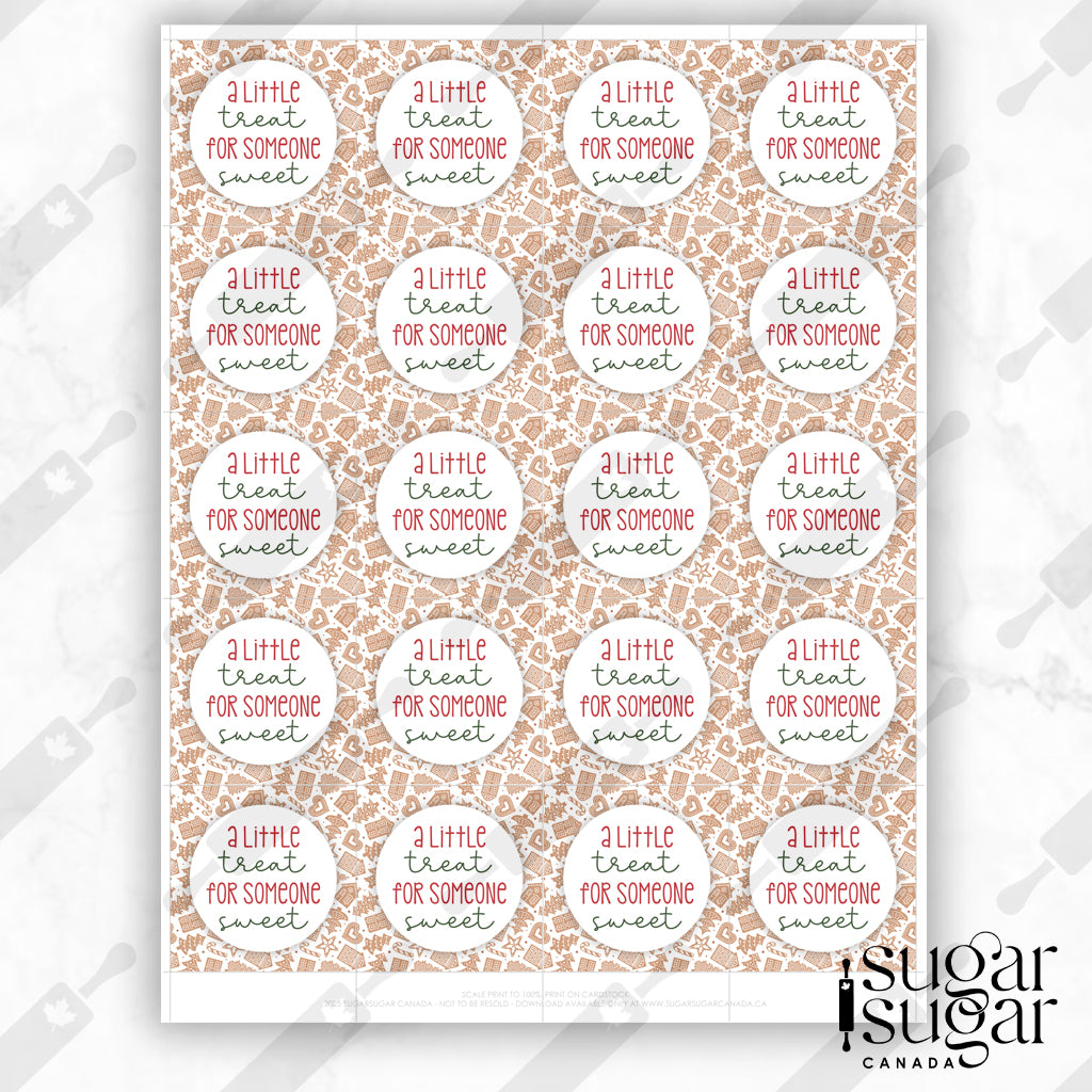 All Gingerbread Treat Square Tag