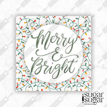 Merry & Bright Tangled Square Tag