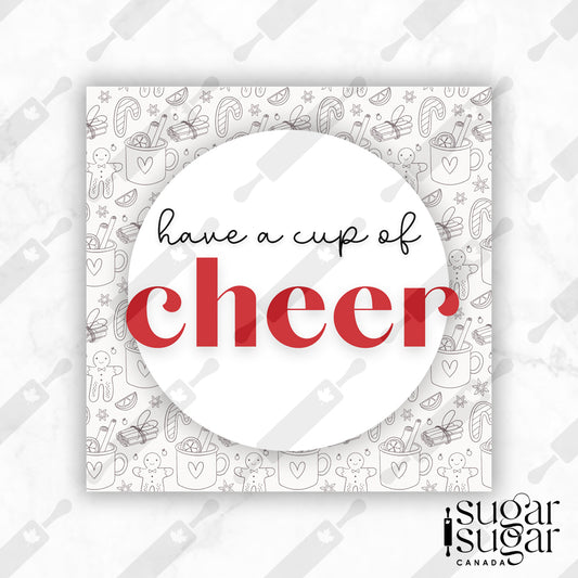 A Cup of Cheer Square Tag