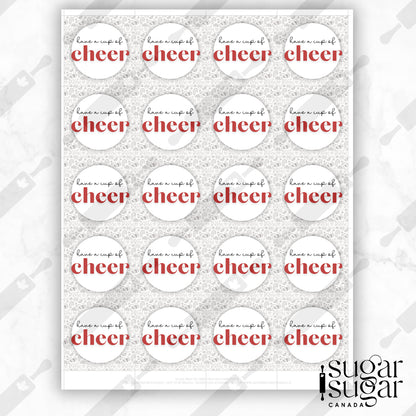 A Cup of Cheer Square Tag