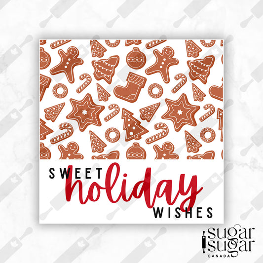 Gingerbread Sweet Holiday Square Tag