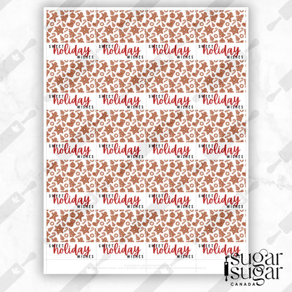 Gingerbread Sweet Holiday Square Tag