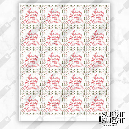 Have Yourself a Merry Little Christmas Square Tag