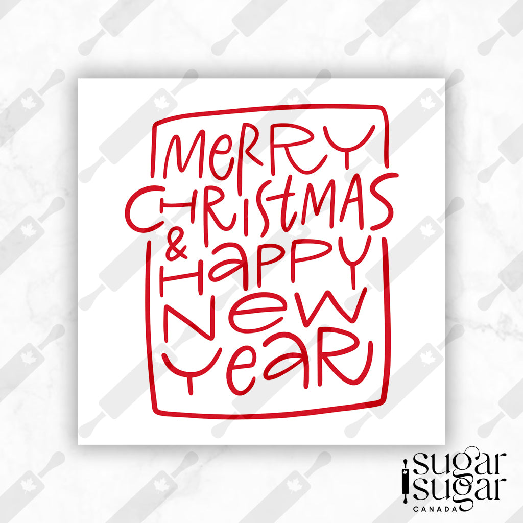 Boxy Christmas & New Year Square Tag