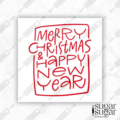 Boxy Christmas & New Year Square Tag