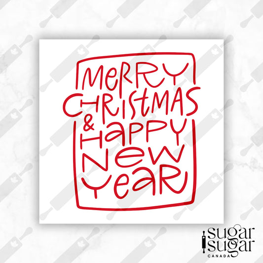 Boxy Christmas & New Year Square Tag
