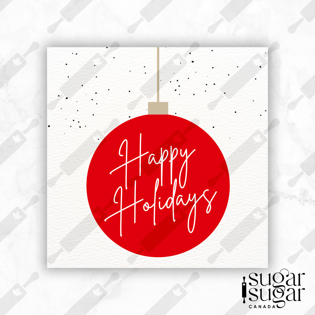 Holiday Ornament Square Tag