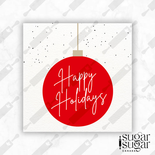 Holiday Ornament Square Tag