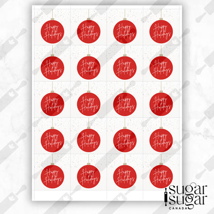 Holiday Ornament Square Tag