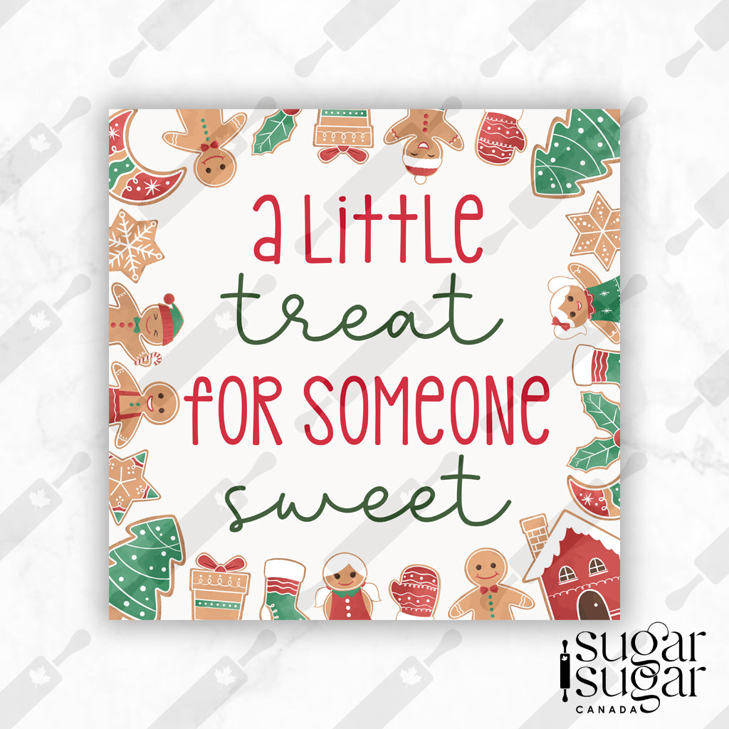 Gingerbread Sweet Treat Square Tag