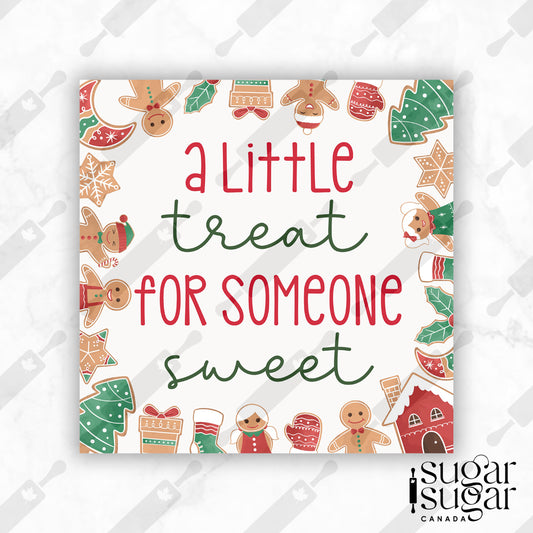 Gingerbread Sweet Treat Square Tag