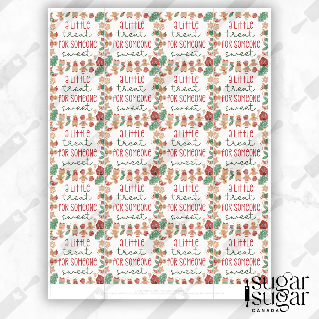 Gingerbread Sweet Treat Square Tag